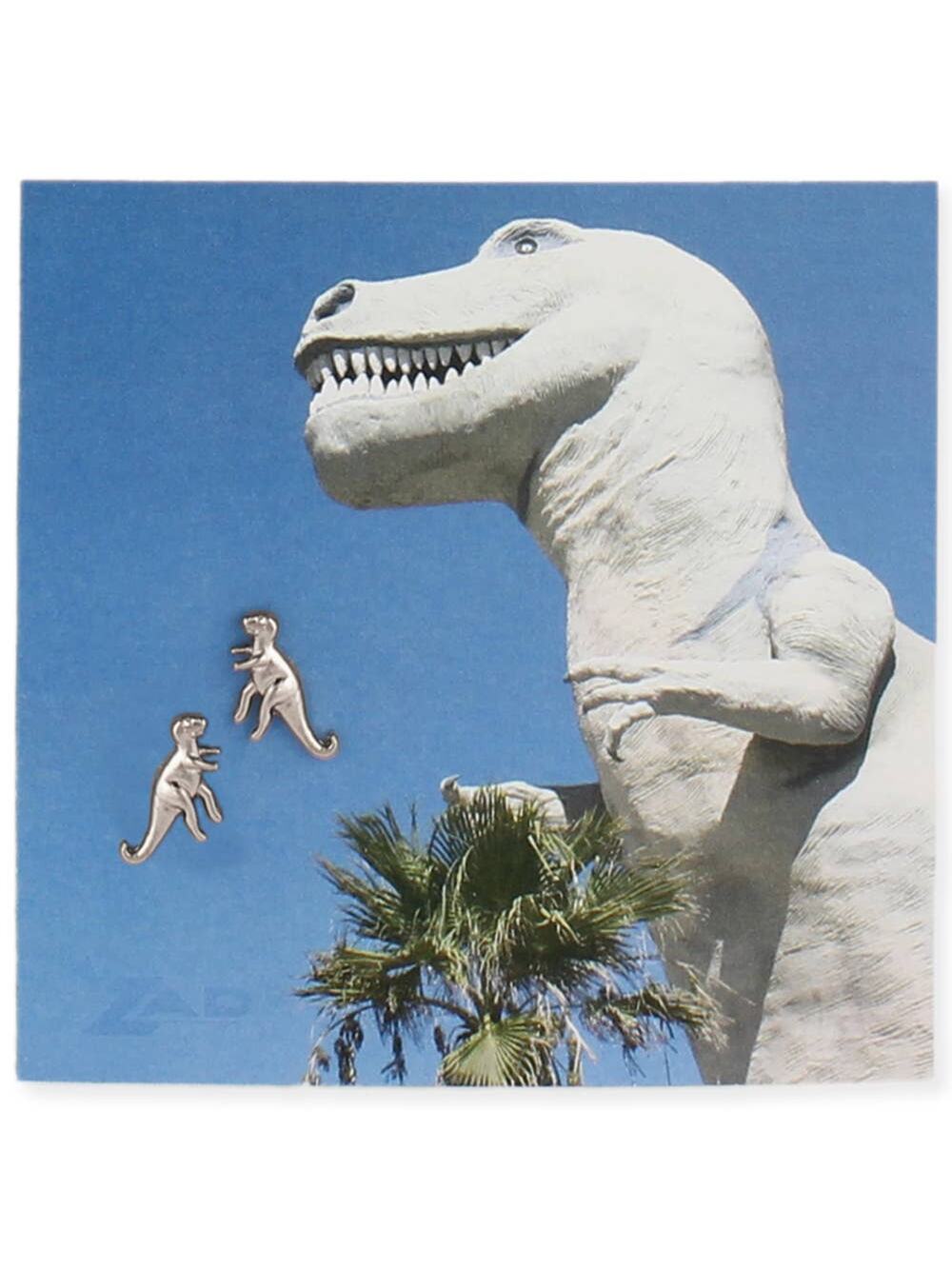 ZAD - Silver Dinosaur Post Earring